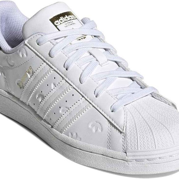 Size 13 - adidas Superstar Low Allover Debossed Trefoils - White - Picture 2 of 10